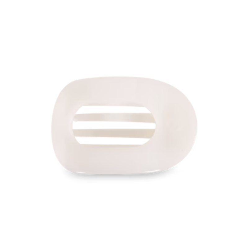 “Coconut White” Flat Round Hair Clip