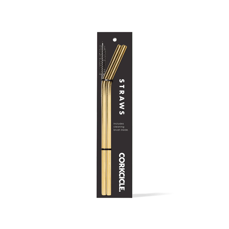 Gold Straw 2-Pack Reusable