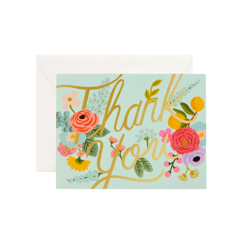 "Thank You" Flower Card