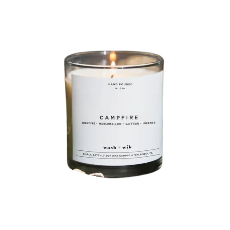 Wash & Wik Campfire Candle