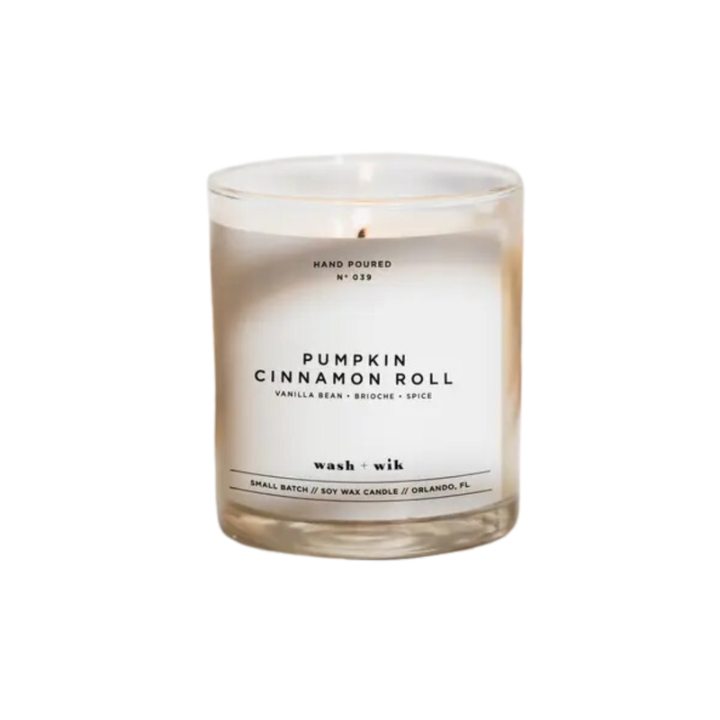 Wash & Wik Pumpkin Cinnamon Roll Candle